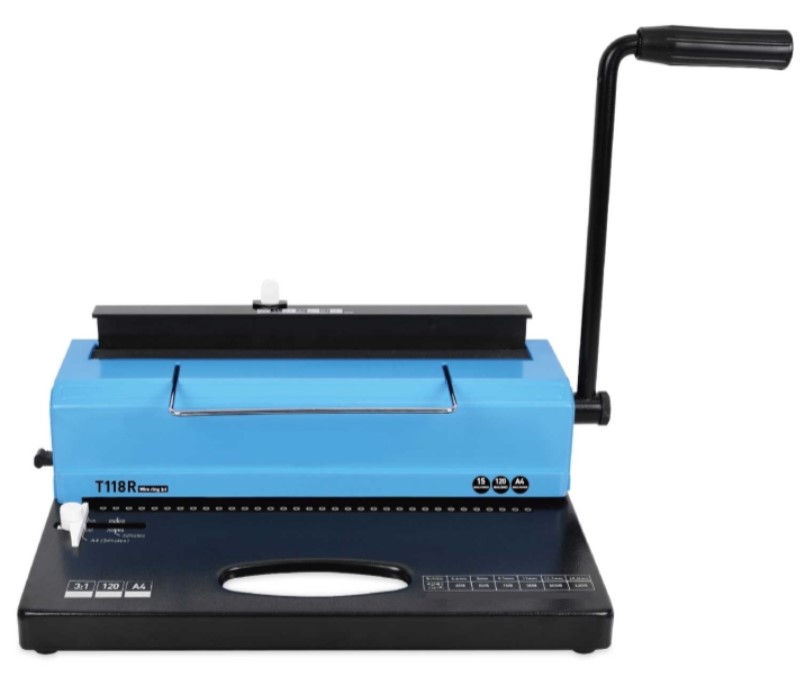 Біндер на металеву пружину YIBO T118R круглі отвори 3:1 (000015032)